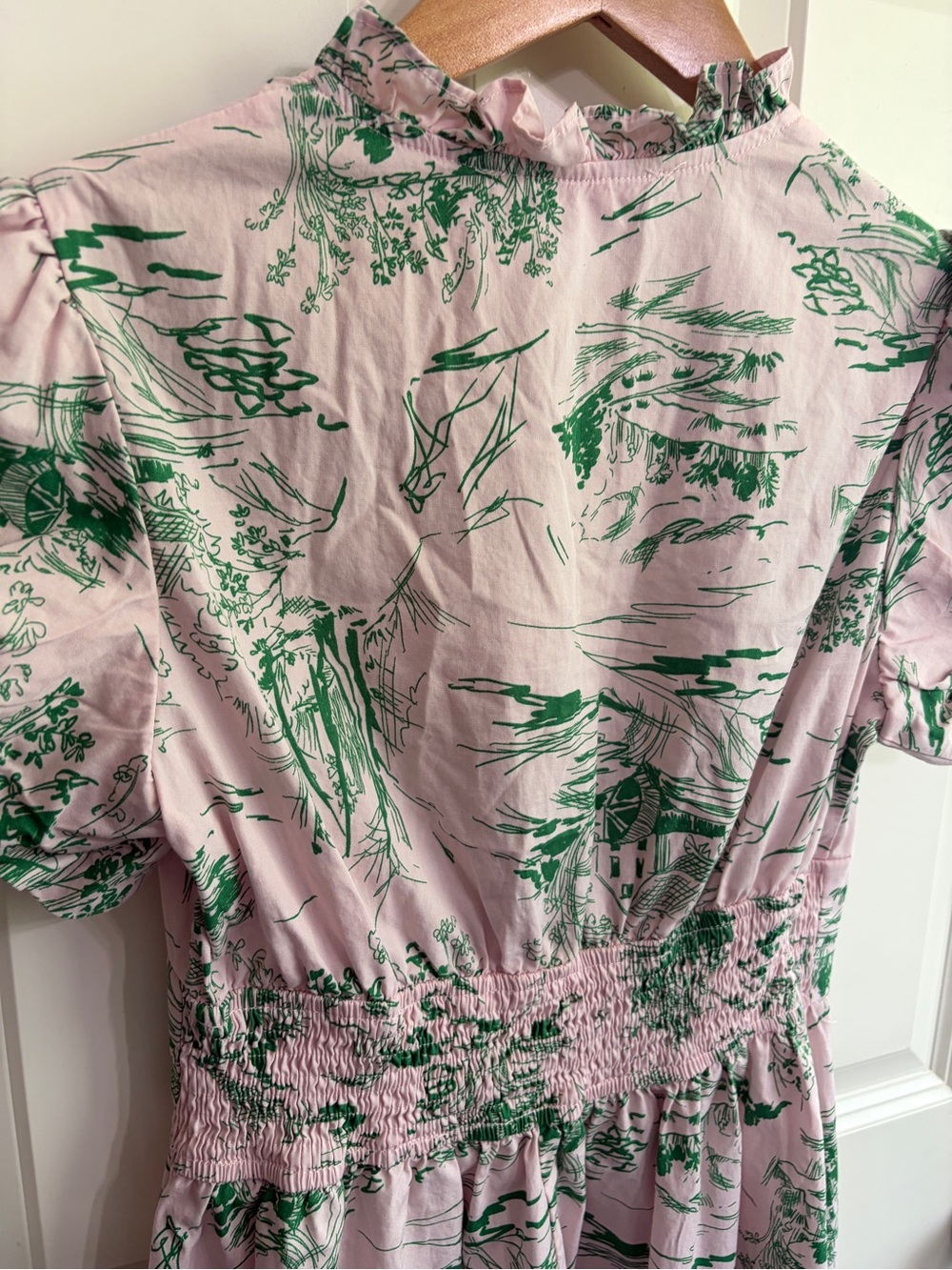 Beautiful size S dress by Meet me in Santorini.Toile. Ruffles. Summer perfectio - Picture 7 of 13